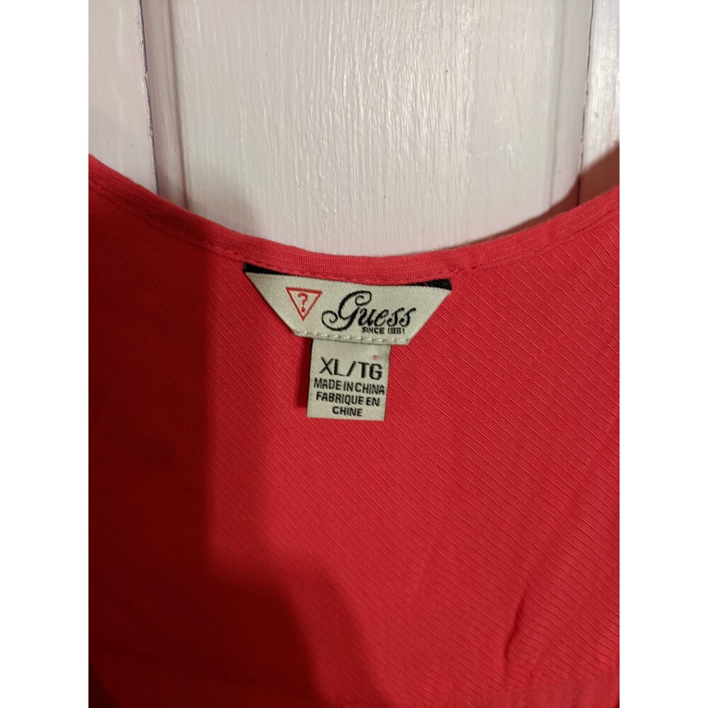 Guess Bright Pink Tank Top Size XL - Picture 2 of 5